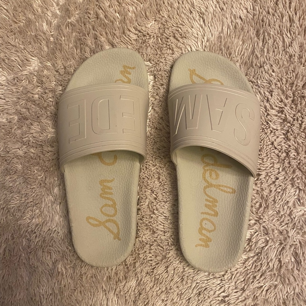 New, Sam Edelman Ira Slide Sandal Ivory 8, never been worn